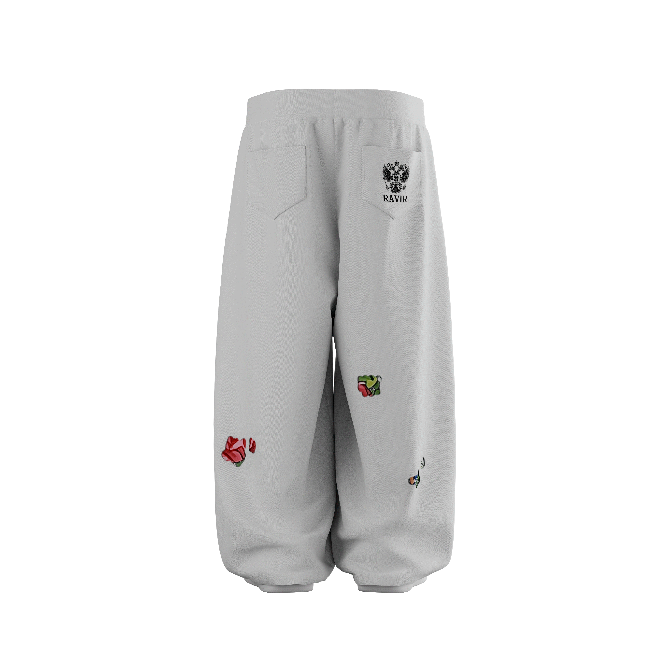 "Gerb" sweatpants White