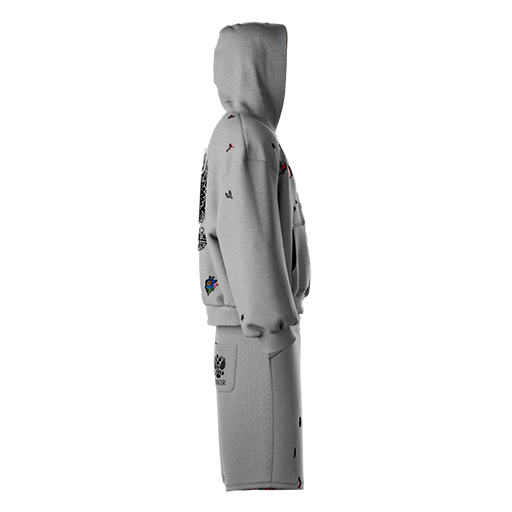 "Gerb" summer Tracksuit Grey