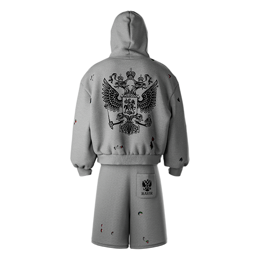 "Gerb" summer Tracksuit Grey