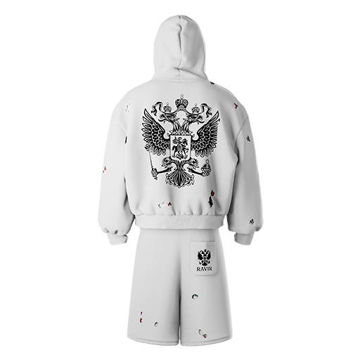 "Gerb" summer Tracksuit White