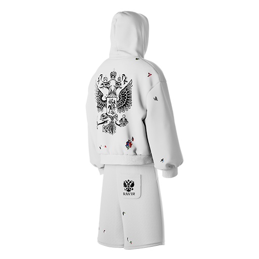 "Gerb" summer Tracksuit White